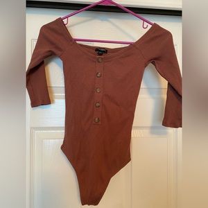 Express bodysuit off the shoulders size small
